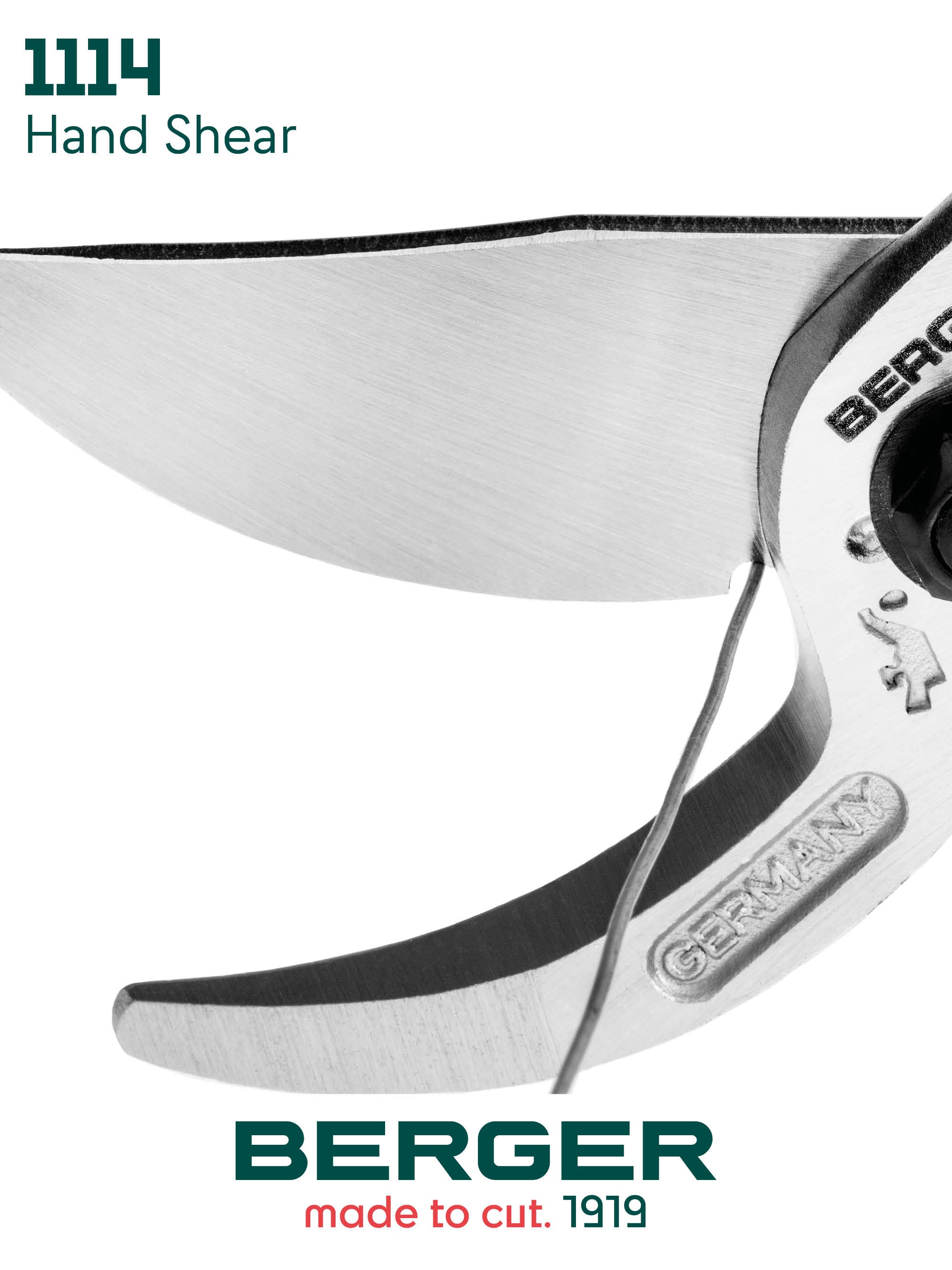 BERGER PROFESSIONAL PRUNING SECATEURS - ANGLED BLADE