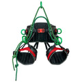 Treemagineers-designed arborist harness - Kinisi Max built by DMM. Padded structural webbing, replaceable wear parts and modular bridges. Small, Medium and Large. 1