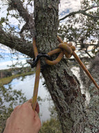 The Notch Quickie steel connector is a compact, CE-certified anchor and redirect device for arborists and climbers. Half the size of a carabiner — strong, safe, and versatile. 2