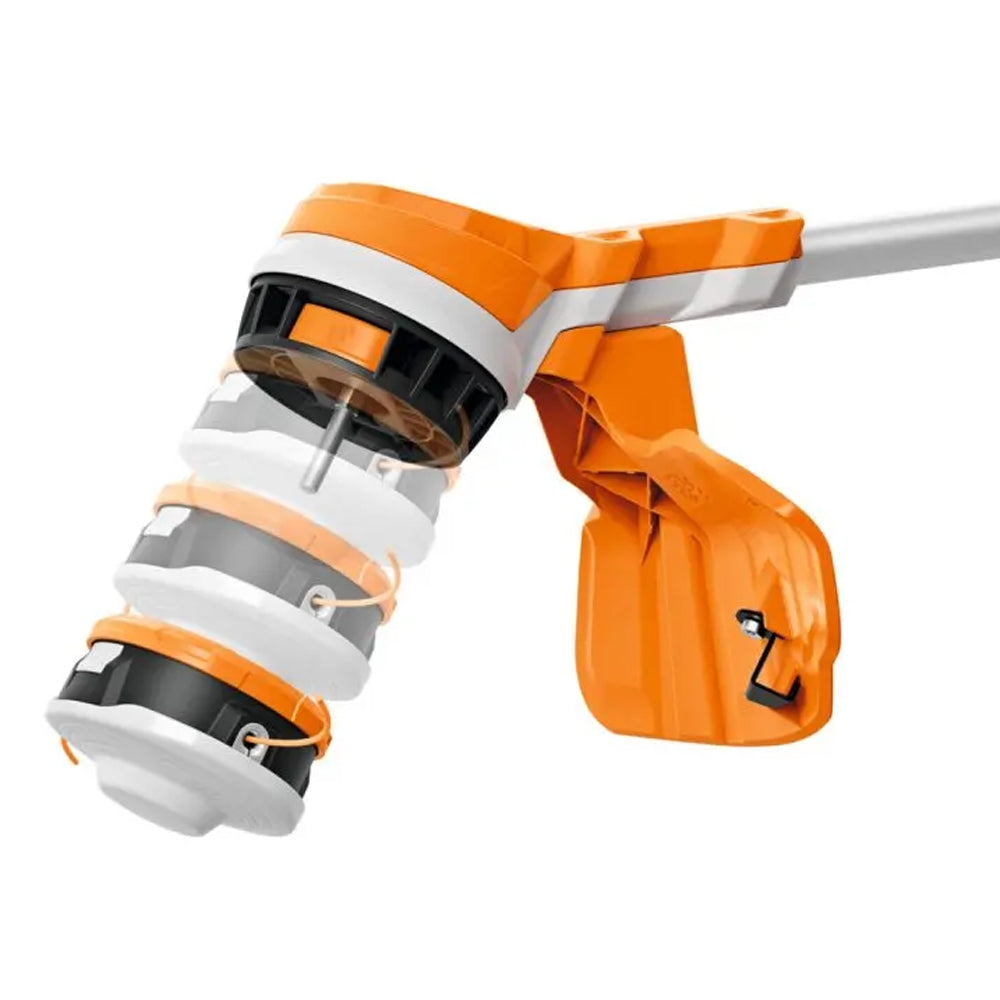 highlight features of STIHL FSA 70 R Battery Grass Trimmer AK System Kit A versatile battery grass trimmer kit with battery and charger for trimming, mowing and clean-up work. available at Cannings Melbourne Victoria 