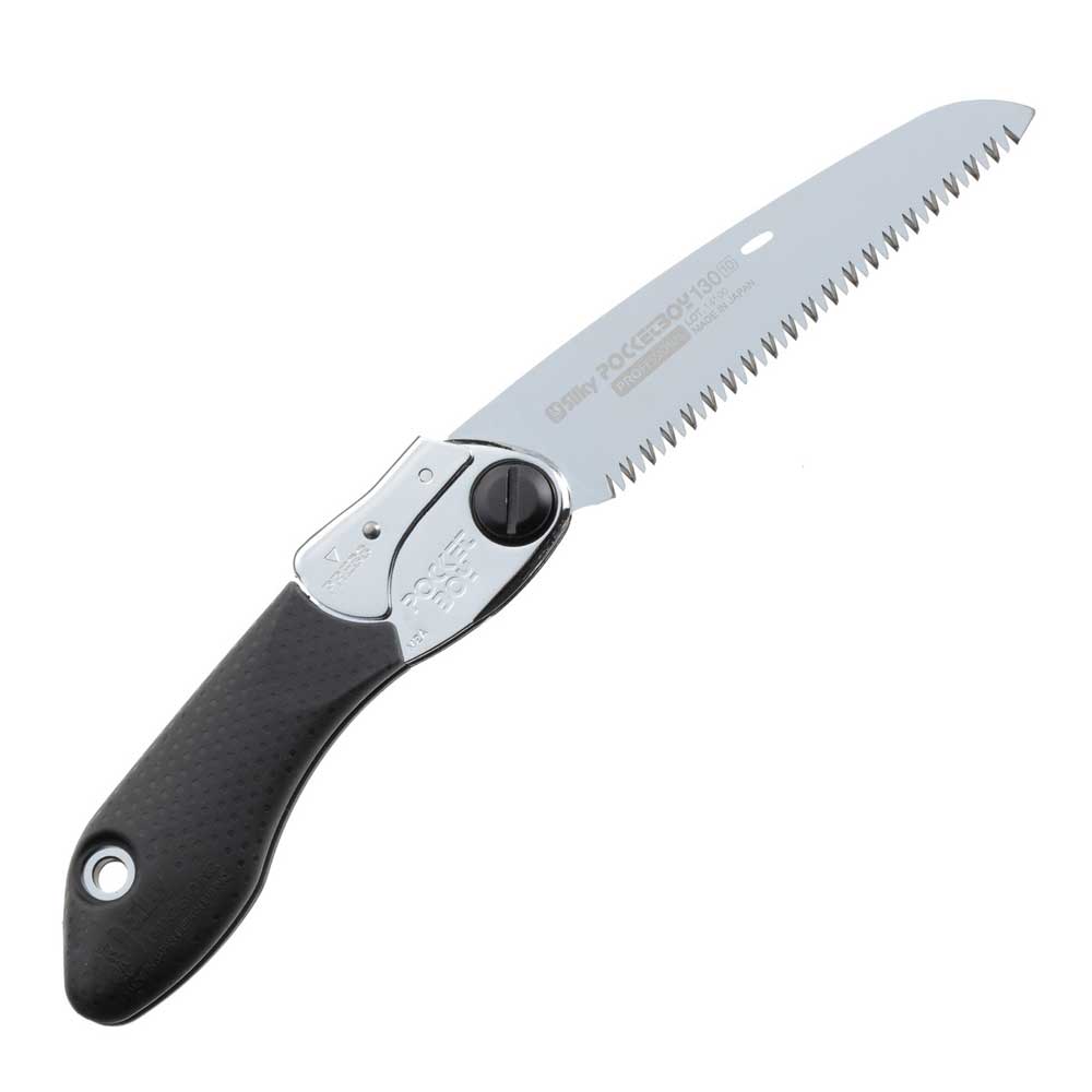 Compact, sharp, and built for outdoors, the Silky PocketBoy 130mm folding saw trusted by gardeners, arborists, hikers, and campers. Black option - medium tooth