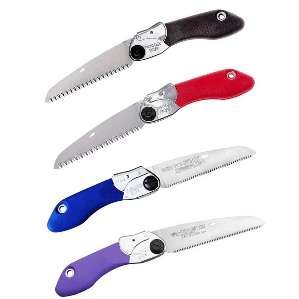 Compact, sharp, and built for outdoors, the Silky PocketBoy 130mm folding saw trusted by gardeners, arborists, hikers, and campers. Available in fine to large tooth options.