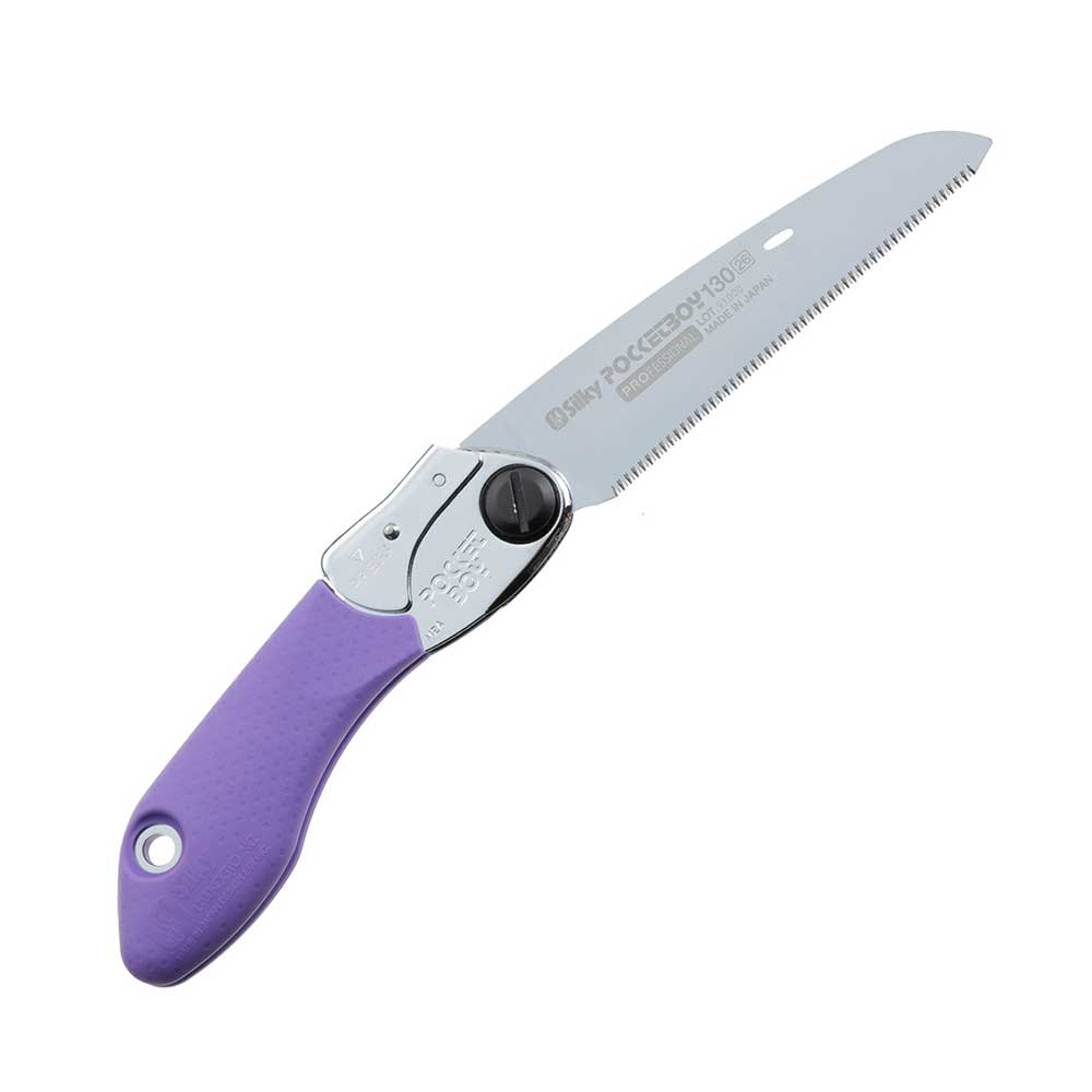 Compact, sharp, and built for outdoors, the Silky PocketBoy 130mm folding saw trusted by gardeners, arborists, hikers, and campers. Available in fine to large tooth options. purple handle extra fine tooth